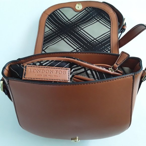London Fog Crossbody Bag in Cognac - Picture 3 of 6